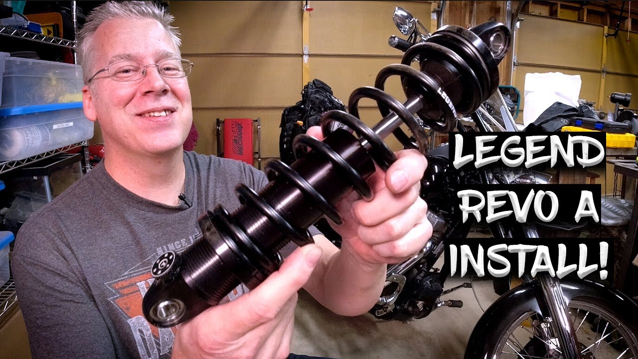 Установка амортизаторов Legend Revo A на Harley Dyna! (Мягко, как на подушке!)