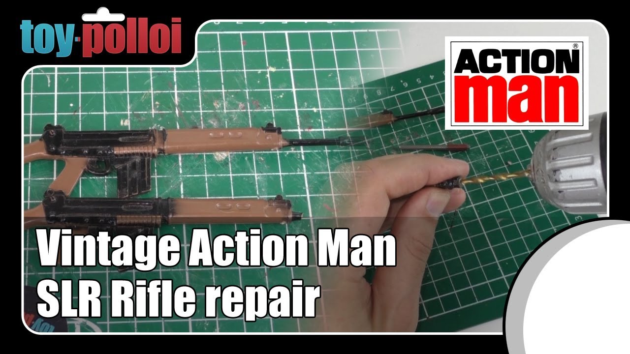 Vintage Action Man SLR Rifle repair - Toy Polloi