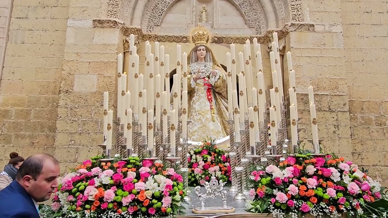 Semana Santa Segovia 2024. Procesión del Encuentro. Virgen del Rocío 31/3/2024