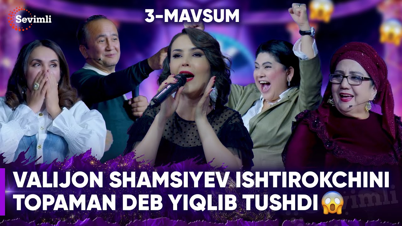 KIM EKAN 3-MAVSUM | 3-SON VALIJON SHAMSIYEV ISHTIROKCHINI TOPAMAN DEB YIQLIB TUSHDI