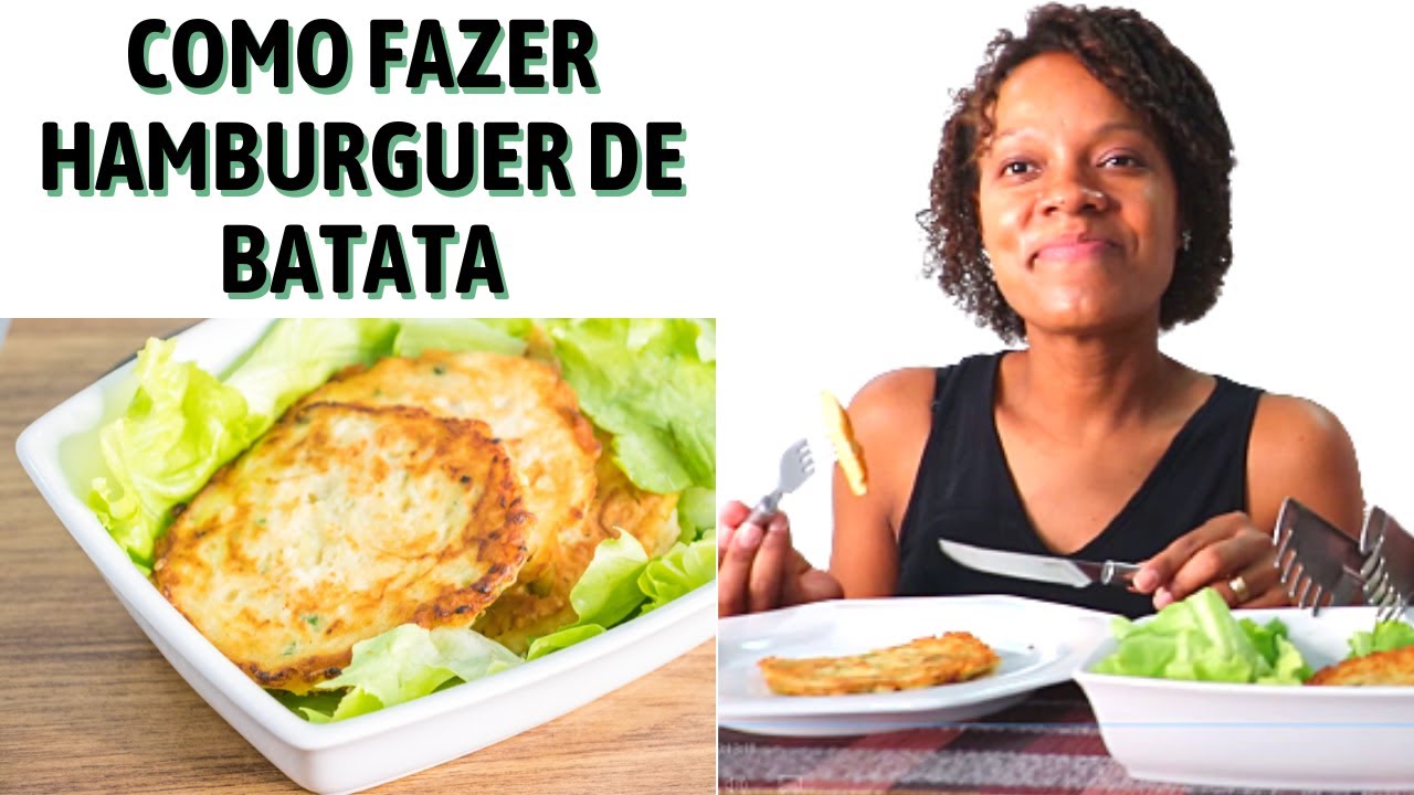 Como fazer hamburguer caseiro de batata - fácil e rápido