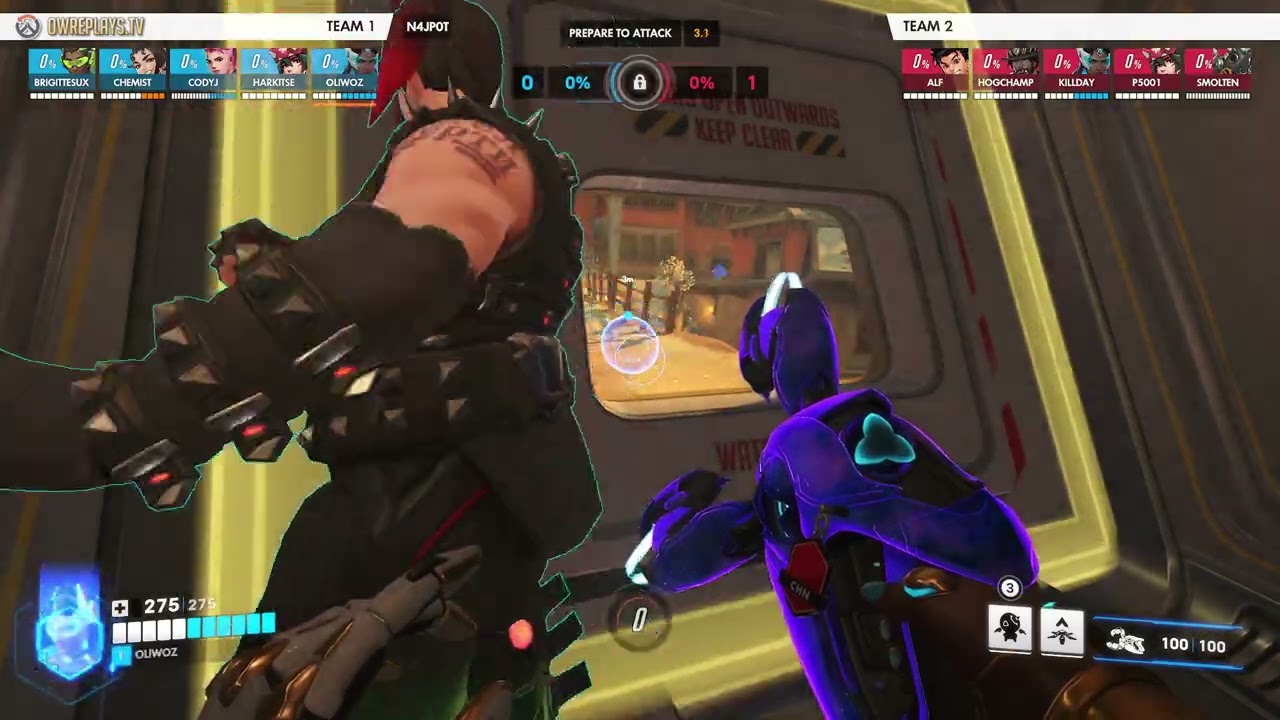 vs Bristol Mental Boomin (Map 1) by OLIWOZ — Overwatch Replay N4JP0T