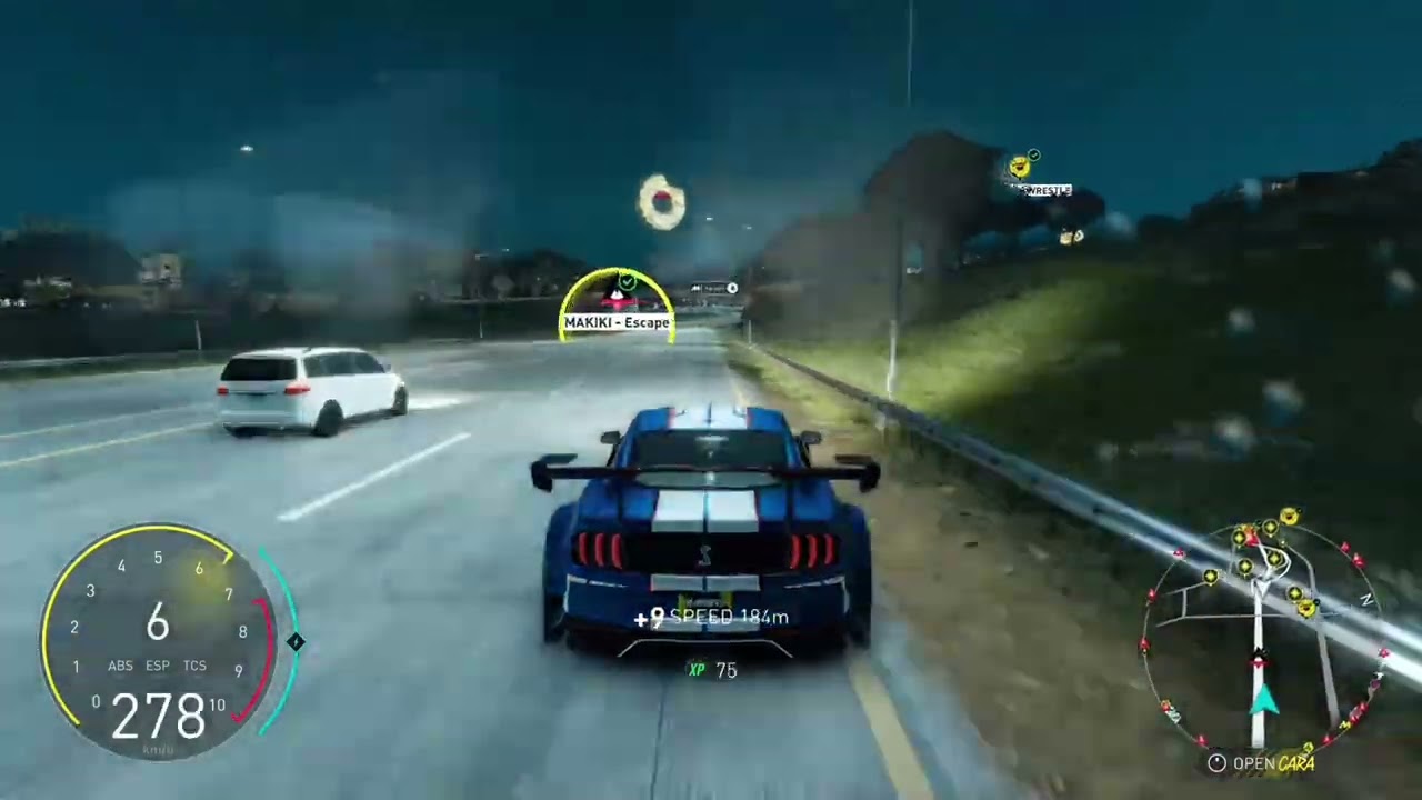 POV in the mustang Shelby widebody 