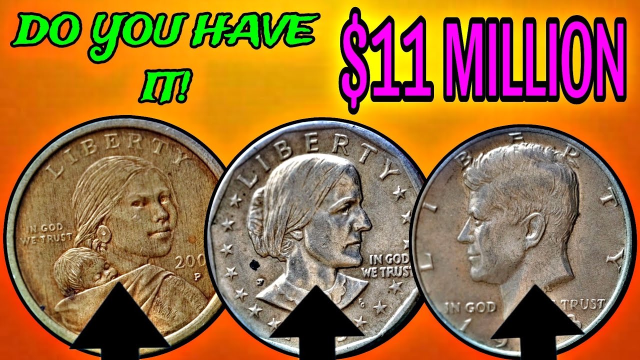 Top 6 Rare Dollar Coins Worth Millions: Susan B. Anthony, Sacagawea, and Kennedy Half Dollars!