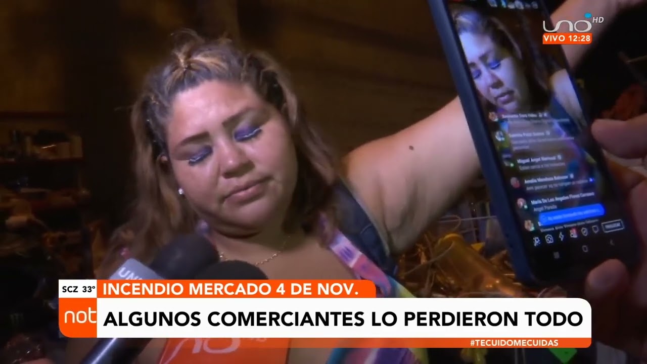 Comerciantes lo pierden todo en incendio de gran magnitud en mercado 4 de noviembre