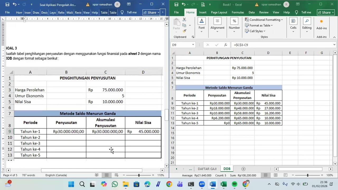 LATIHAN SPREADSHEET USK (PART 3)