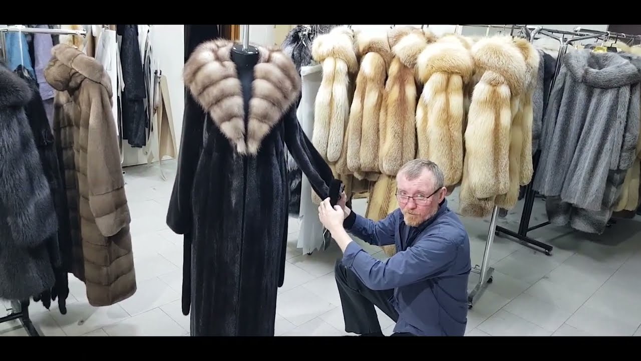 ШУБА Блекглама с куницей и курточка ЖЕМЧУГ