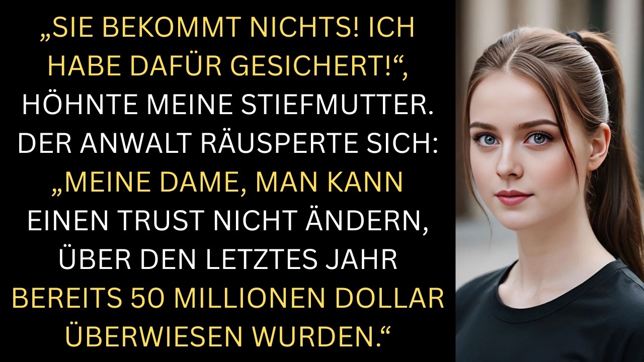 Meine Stiefmutter verkündete bei der Testamentseröffnung, dass sie mich aus dem Testament meines