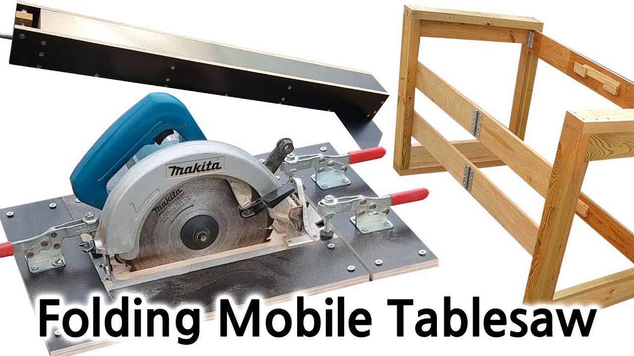 접이식 테이블쏘 만들기(Make a folding mobile tablesaw fence)