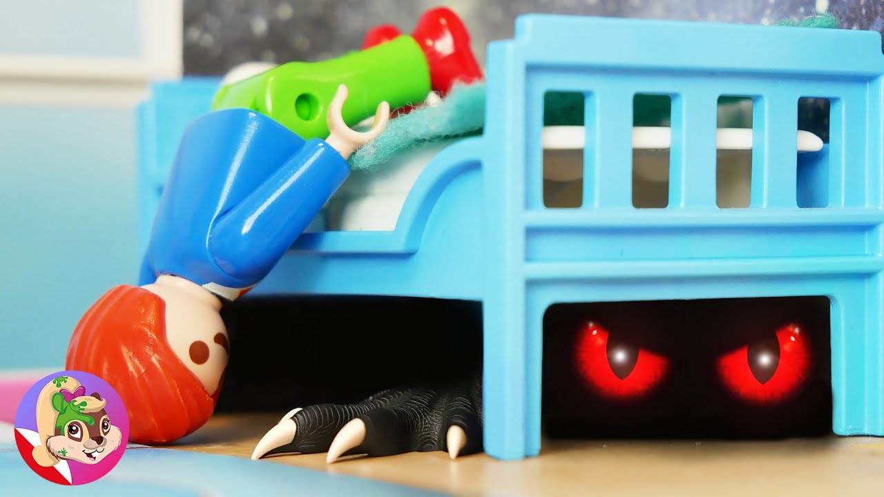 Rodzina Playmobil Vogel: Potwór Juliana pod łóżkiem!🧌🛌🏻 Film Playmobil