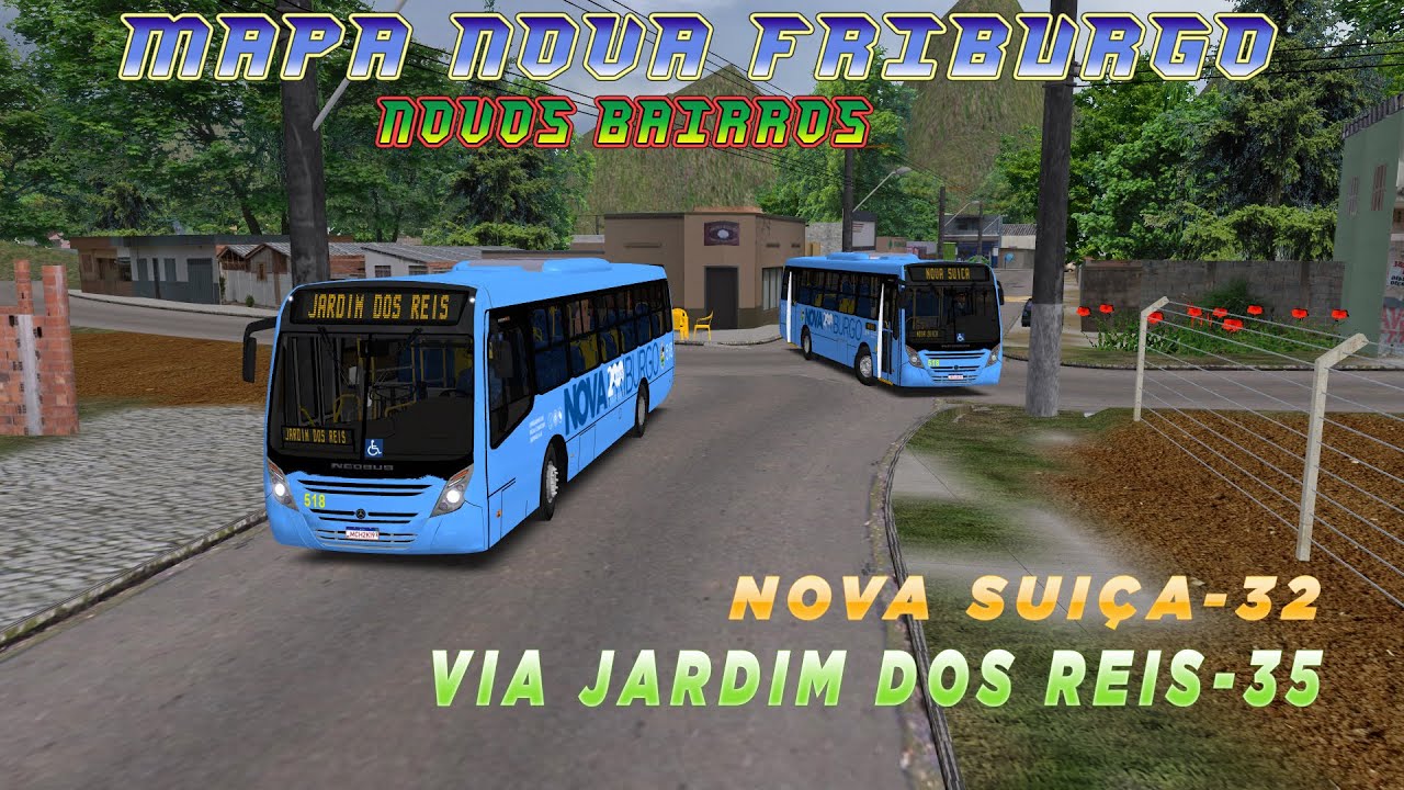 [OMSI 2] ATUALIZAÇÃO MAPA NOVA FRIBURGO BAIRRO NOVA SUÍÇA VIA JARDIM DOS REIS  32- 35