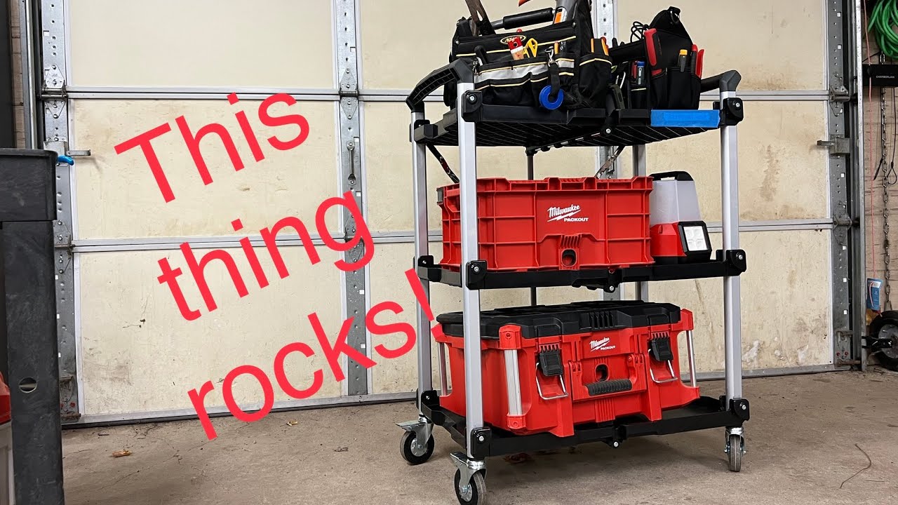 This Thing is Unbelievable! | Olympia Tools Collapsible Service Cart XL