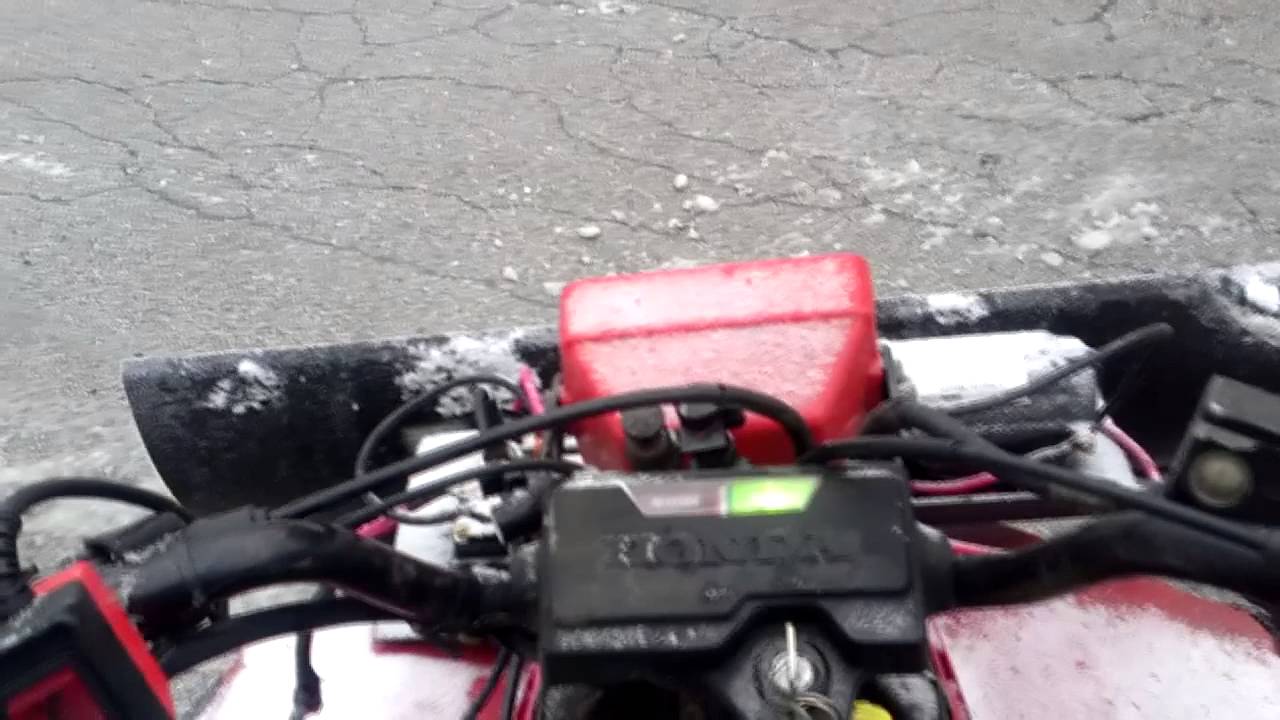 Can a 2x4 ATV Plow Heavy Snow? (honda Trx200SX) - HQ -