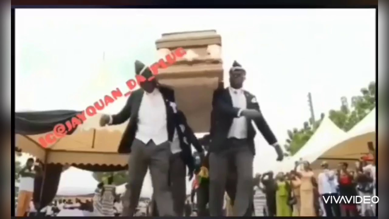 Men carrying coffin meme 2020