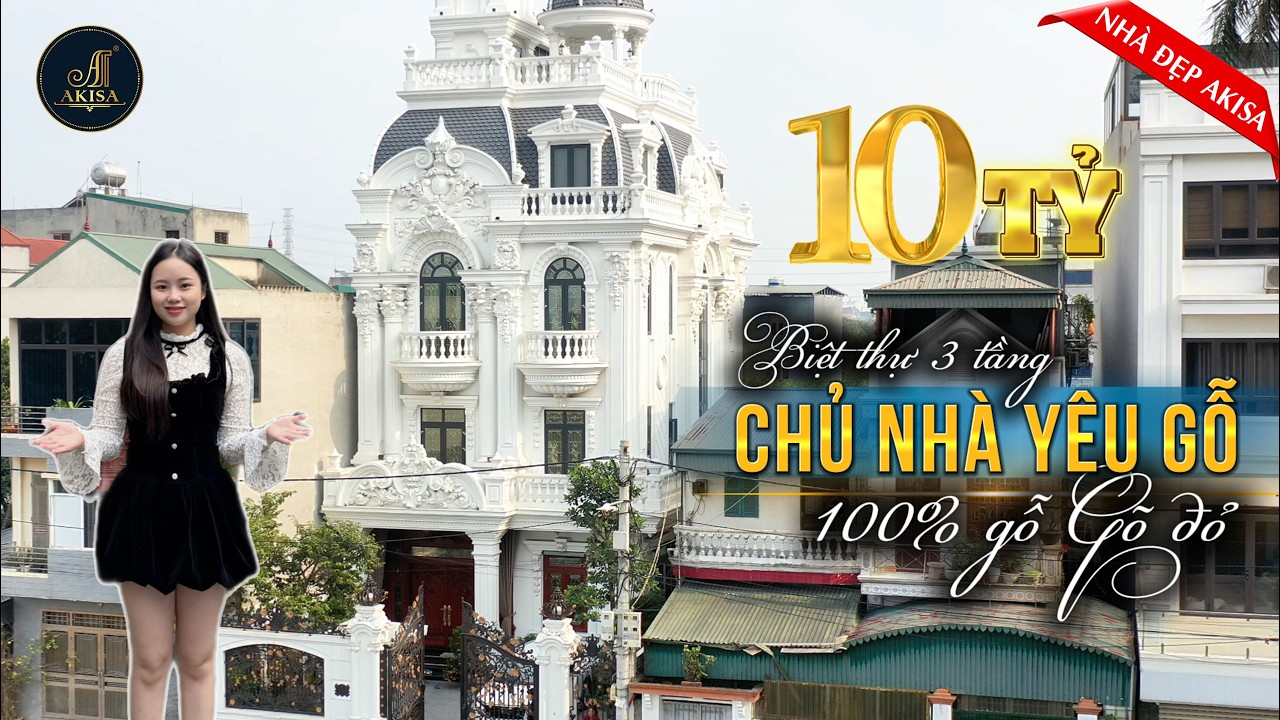 Biệt Thự Phố 200m² Gia Chủ thích “Nồi Đồng Cối Đá” Toàn Đồ “Nặng Ký” Gỗ Tự Nhiên 100% Từ Xưởng Akisa
