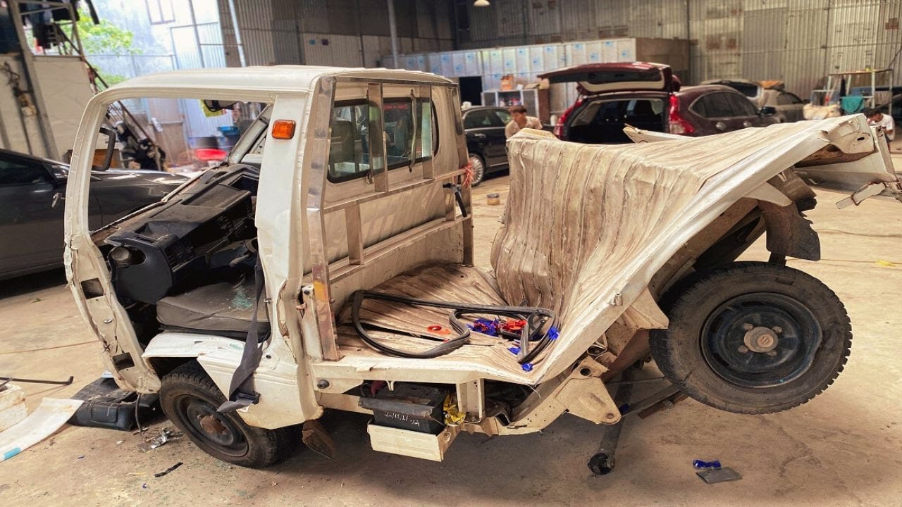 Мастер-механик: мастер-техник идеально восстановил серьезно разбитый SUZUKI CARRY!