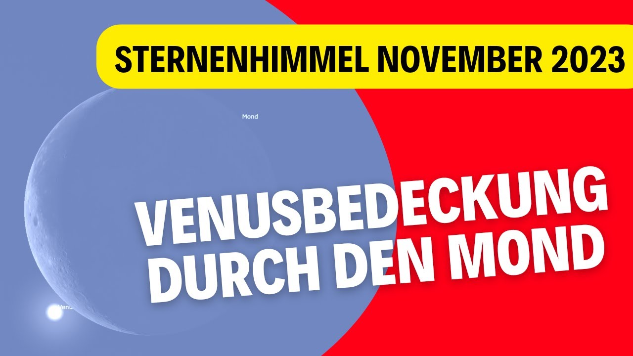 Venusbedeckung, Sternenhimmel und Planeten im November 2023