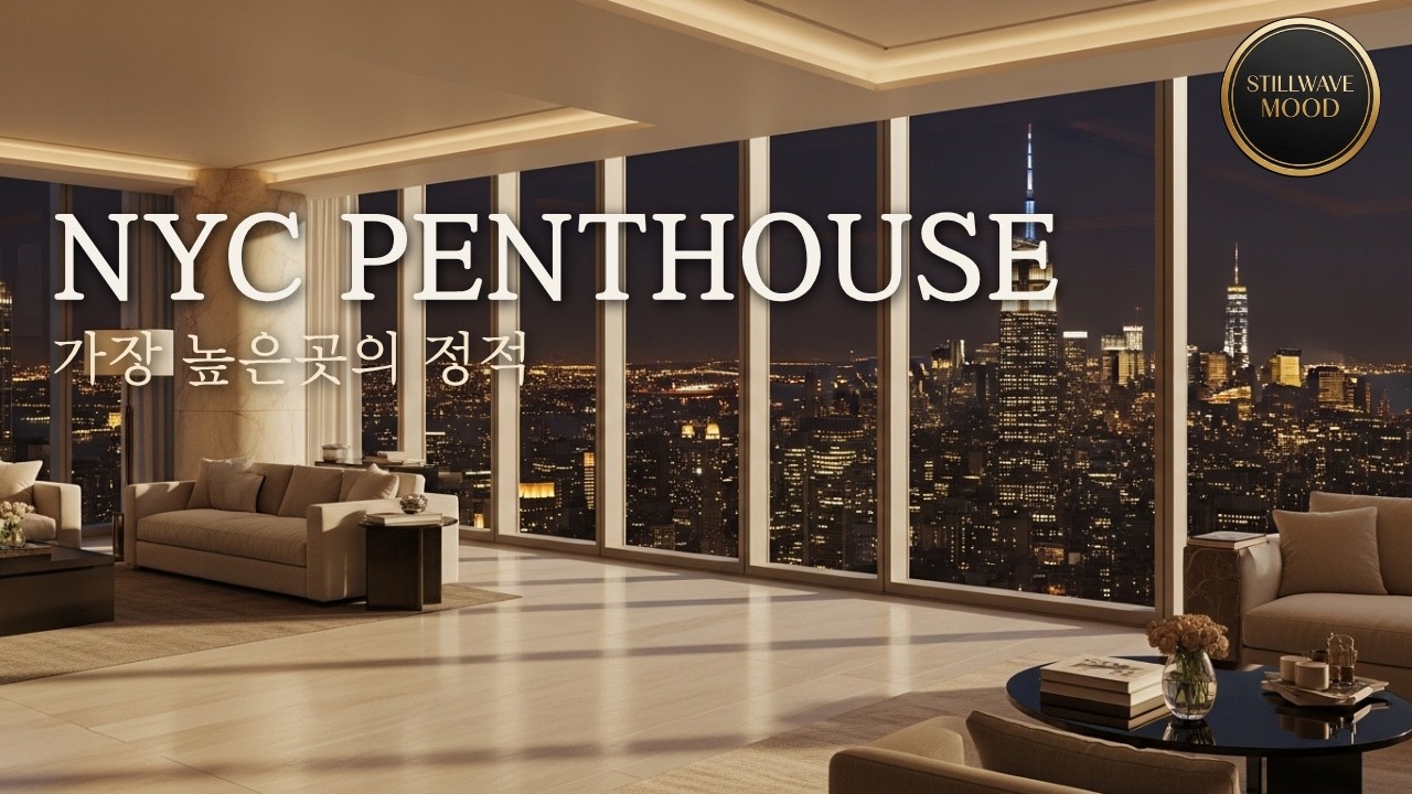 뉴욕 스무스 재즈 New York Smooth Jazz | 펜트하우스 나이트뷰 Luxury Night Lounge #SmoothJazz #NYC
