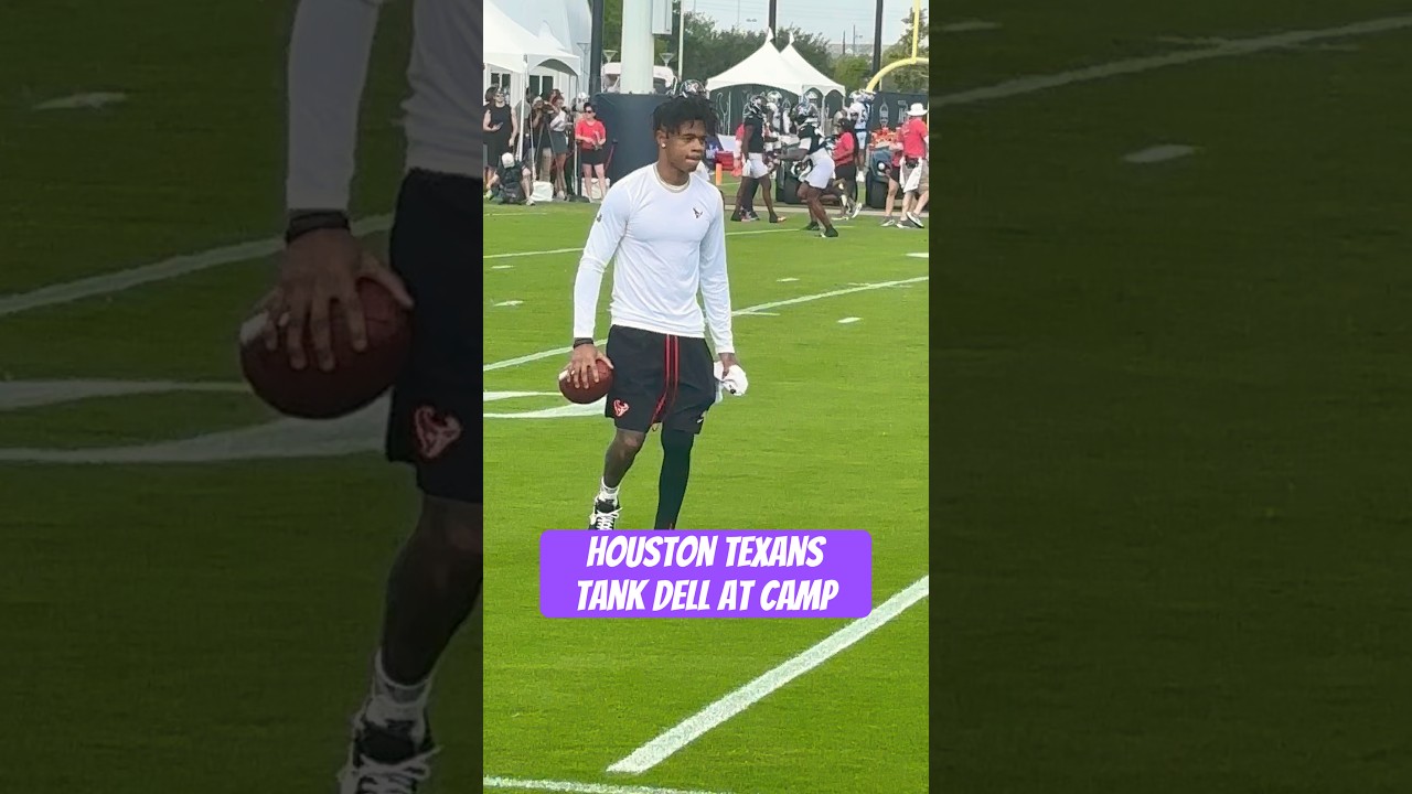 Houston Texans Tank Dell At Training Camp #nfl #nflnews z#nflupdates #houstontexans #cjstroud #fyp
