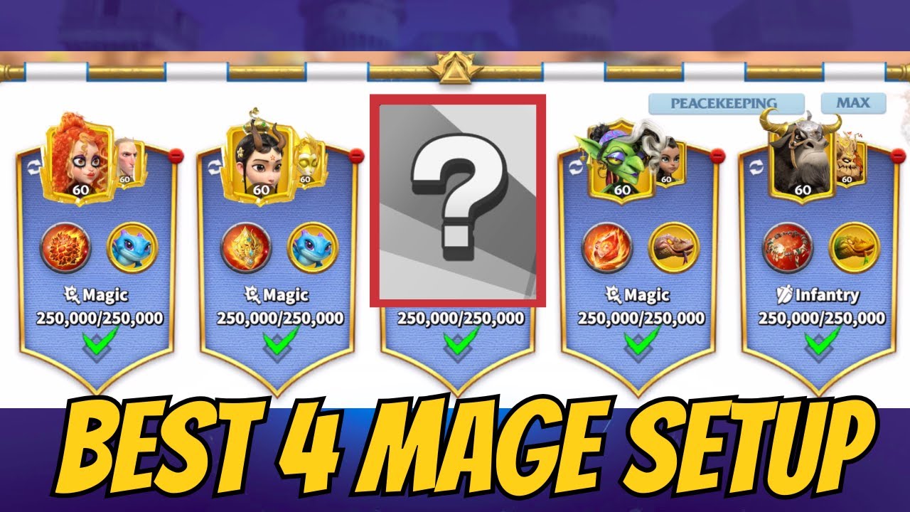 The Best 4 Mage Marches in the Game? | Call of Dragons