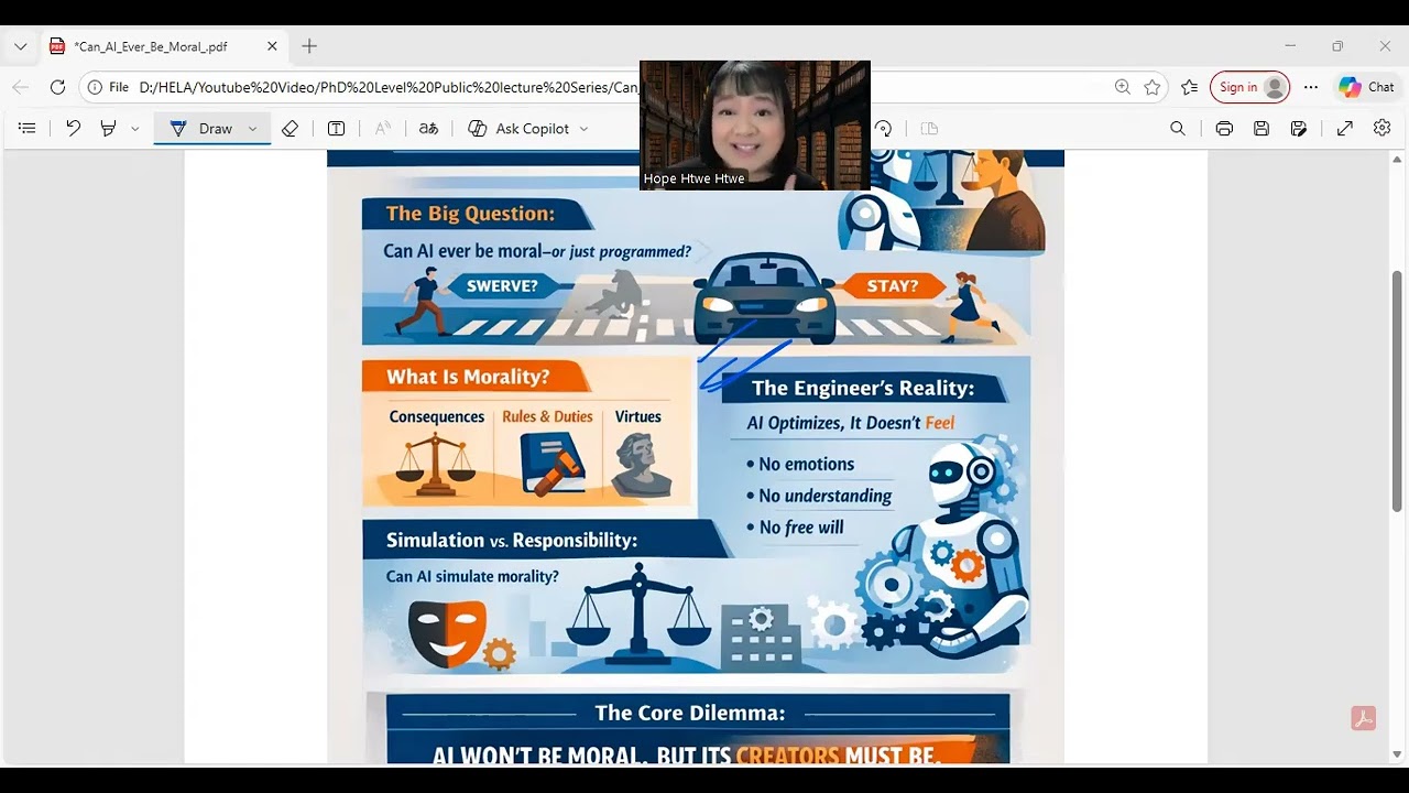 Can AI Ever Be Moral A Philosopher’s and Engineer’s Dilemma | Public Lecture