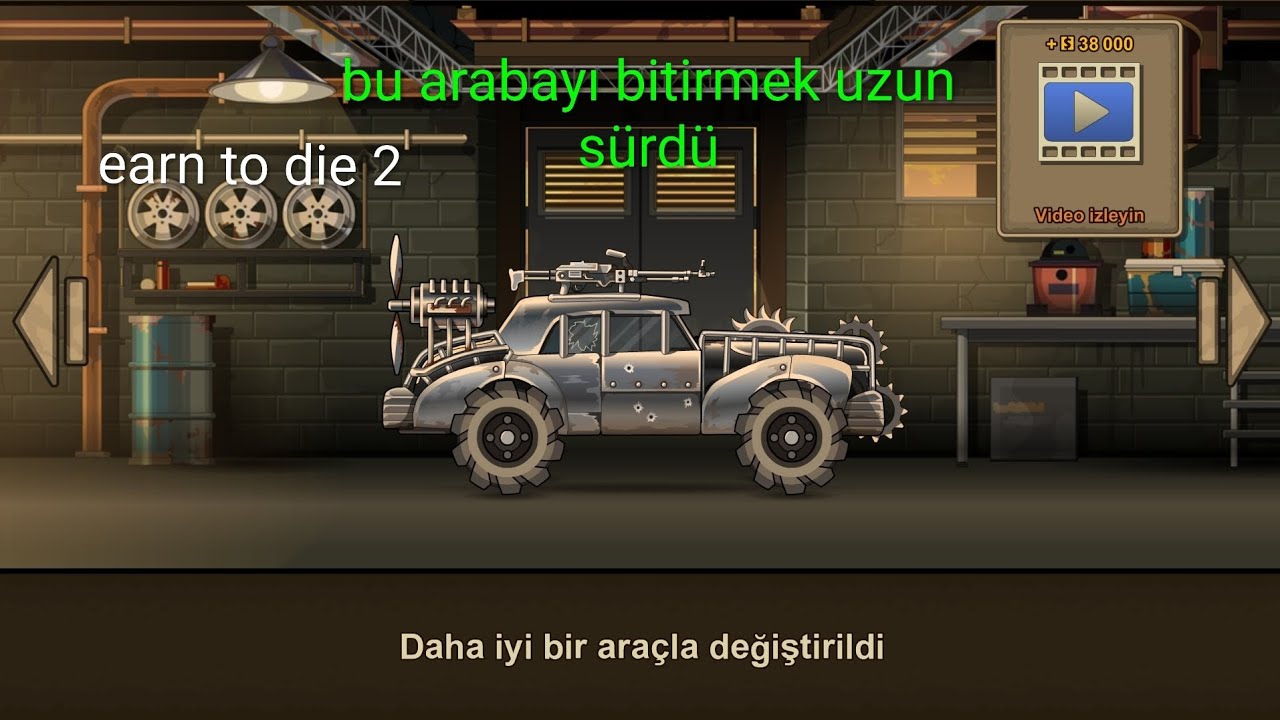 Bu arabayı bitirdik kuzenimle - earn to die 2