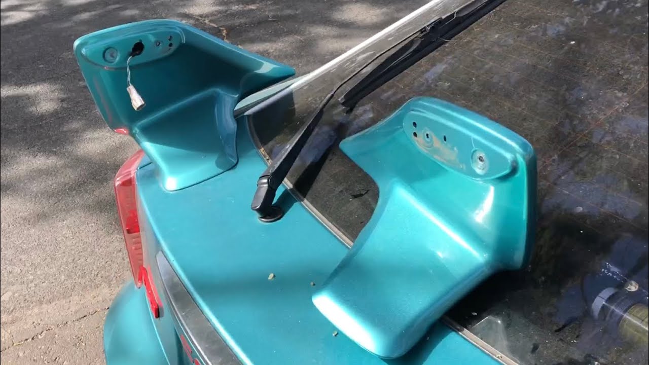 A tree branch broke my 7th gen Celica TRD action package spoiler! Here’s how I fixed it!