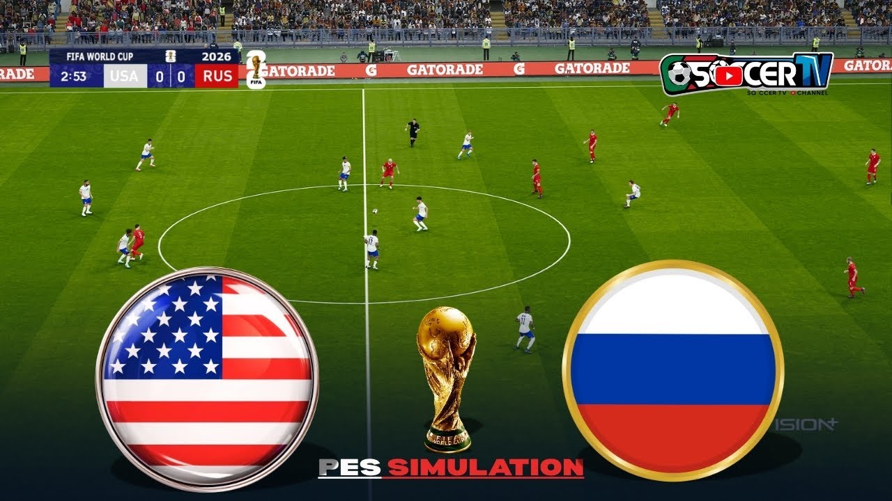 Russia vs. USA - FIFA World Cup 2026 Final in the USA Pulisic | PES 21 PC Gameplay Simulation