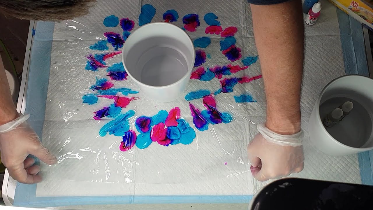 #265 part 1 - super easy alcohol ink plant pot with cool effects