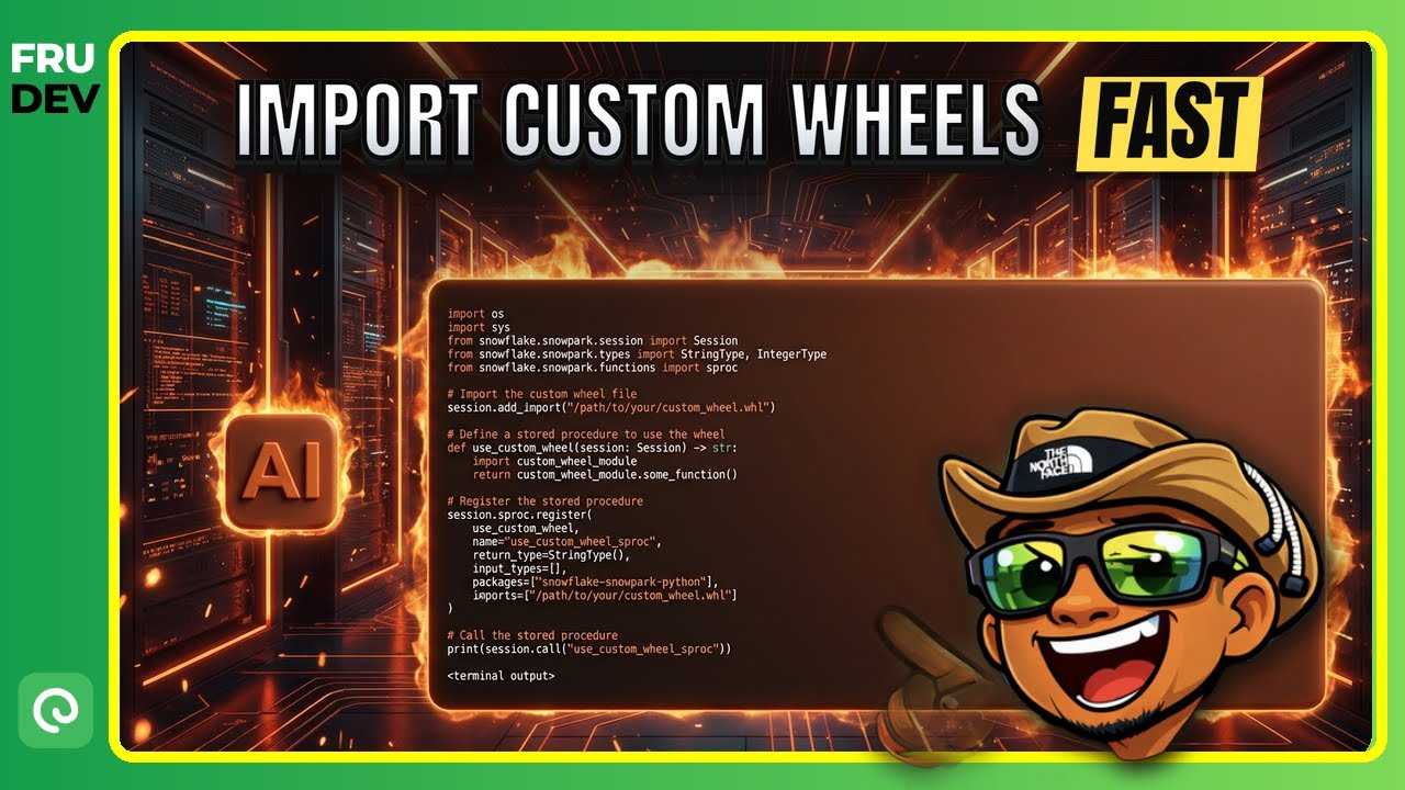 Snowpark Demo // Importing Custom Wheel (.whl) Into Snowpark Session (wheel_loader.py)| Demohub.dev