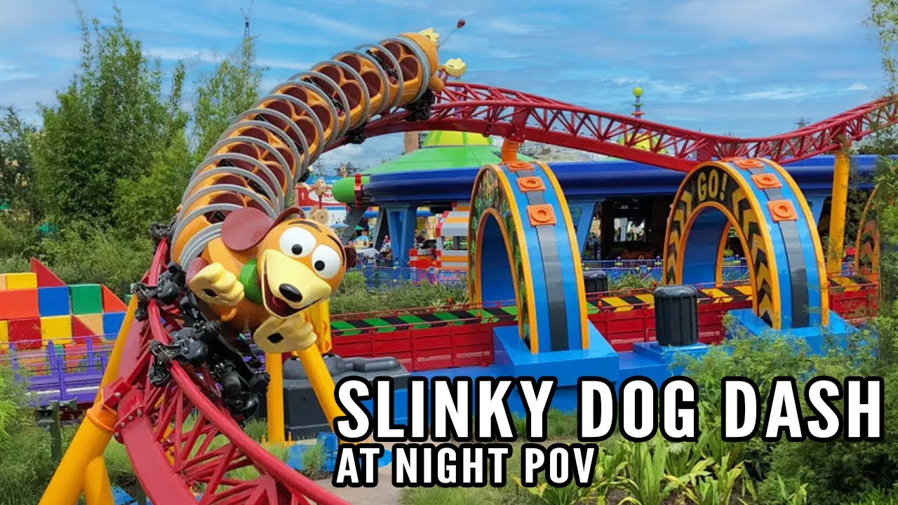 Slinky Dog Dash at Night POV