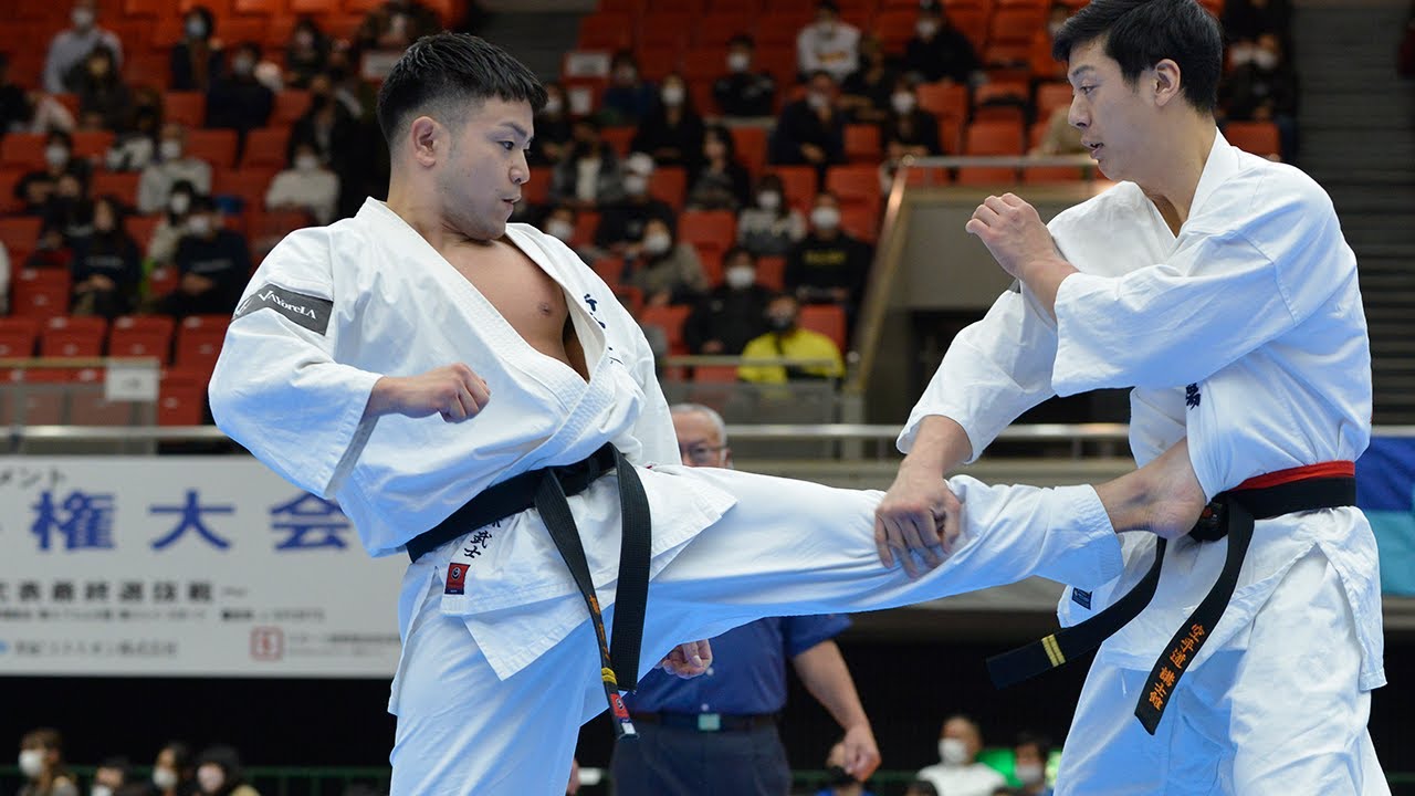 【新極真会】第53回全日本大会　男子３回戦　田中vs緑　SHINKYOKUSHINKAI KARATE
