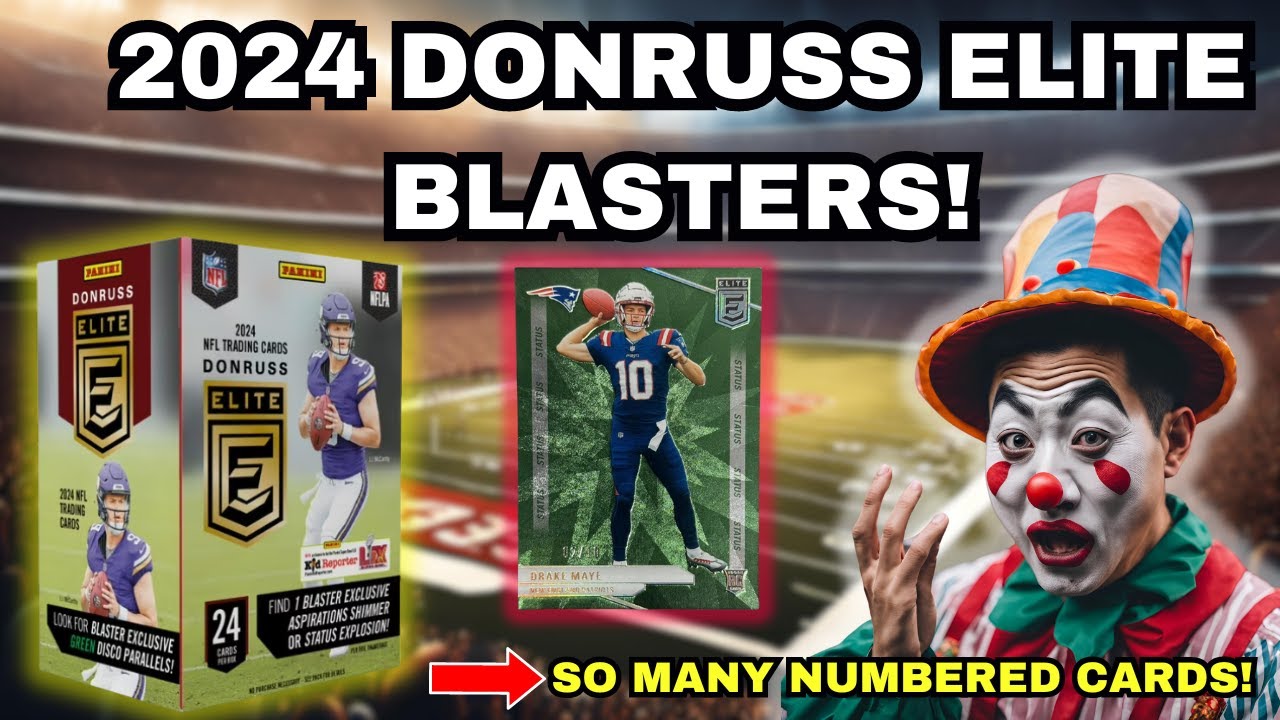 SO MANY NUMBERED CARDS! 2024 Donruss Elite Football Blaster Box Review!