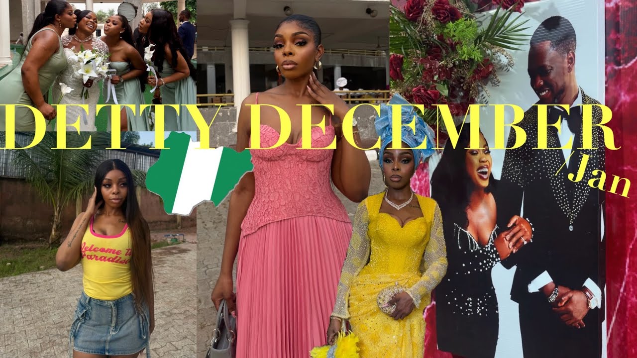 DETTY DECEMBER OR JANUARY? LAGOS NIGERIA: village, weddings, nightlife & more! VLOG part 1