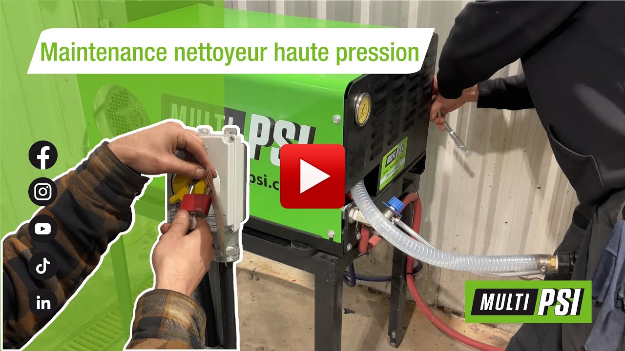 Réparation d'équipements de lavage haute pression