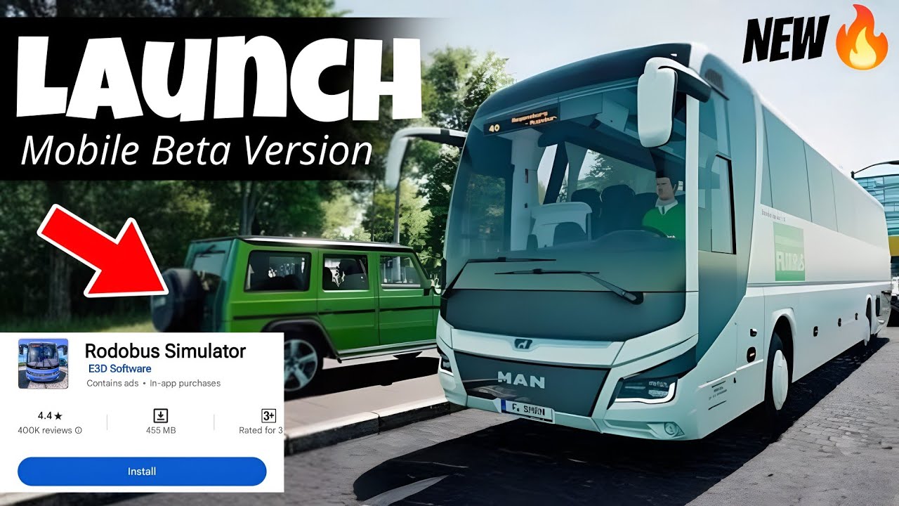 Запуск мобильной версии Rodobus Simulator &mdash; бета-версия готова, подтверждены новые функции 🤯🔥