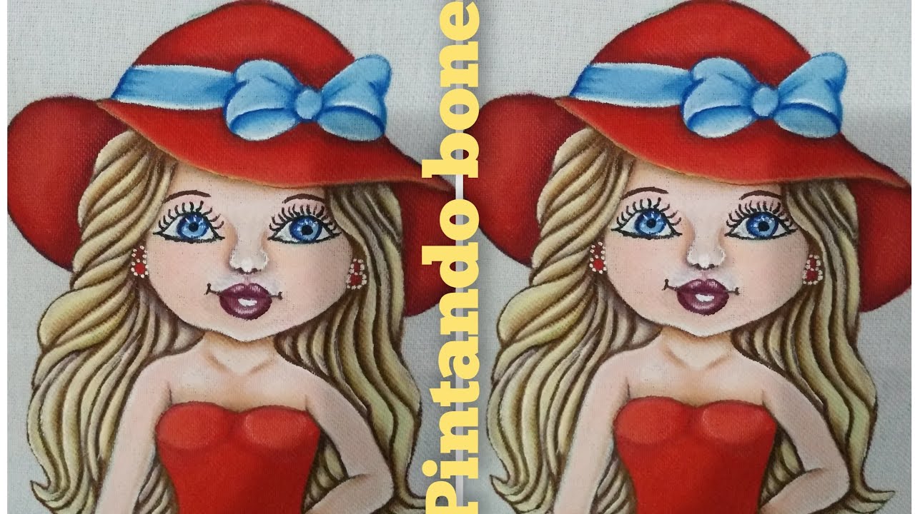 COMO PINTAR BONECA EM TECIDO,para iniciantes/ é arte com Nice mineirinha