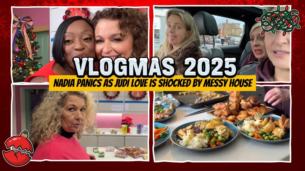 Vlogmas '25 Day 6 - Nadia PANICS as Judi Love Sees Her MESSY HOUSE & Xmas Meals on Wheels for Hannah