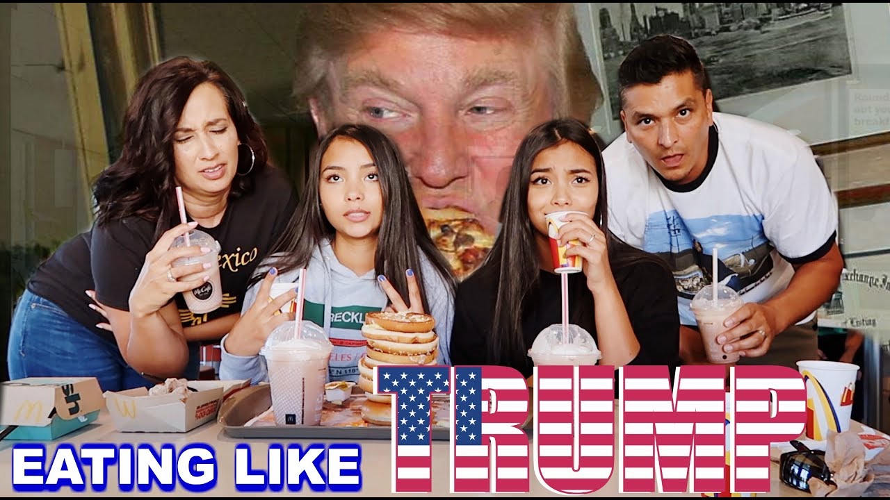 We Ate Like Donald Trump For A Day! | MontoyaTwinz