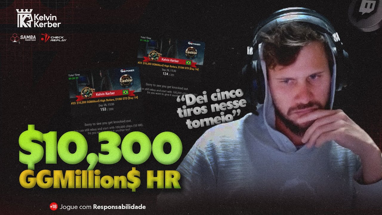 $10,300 GGMillion$ High Roller - Melhores momentos 45 | Kelvin Kerber Poker