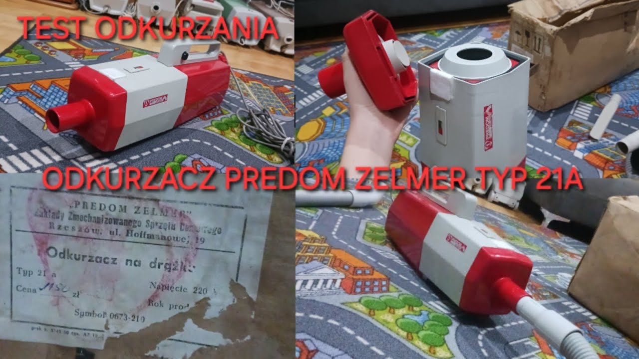 Odkurzacz Predom Zelmer typ 21a (1976) Prezentacja, test odkurzania, historia i pokaz pracy (OPIS)