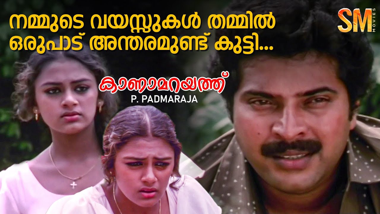 നമ്മുടെ വയസ്സുകൾ തമ്മിൽ ഒരുപാട് അന്തരമുണ്ട് കുട്ടി...Kanamarayathu | Mammootty | P. Padmarajan