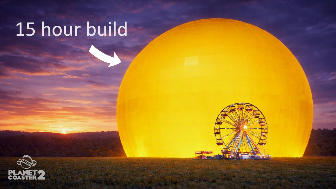 I Recreated the Sphere in Planet Coaster 2 (Day 1)