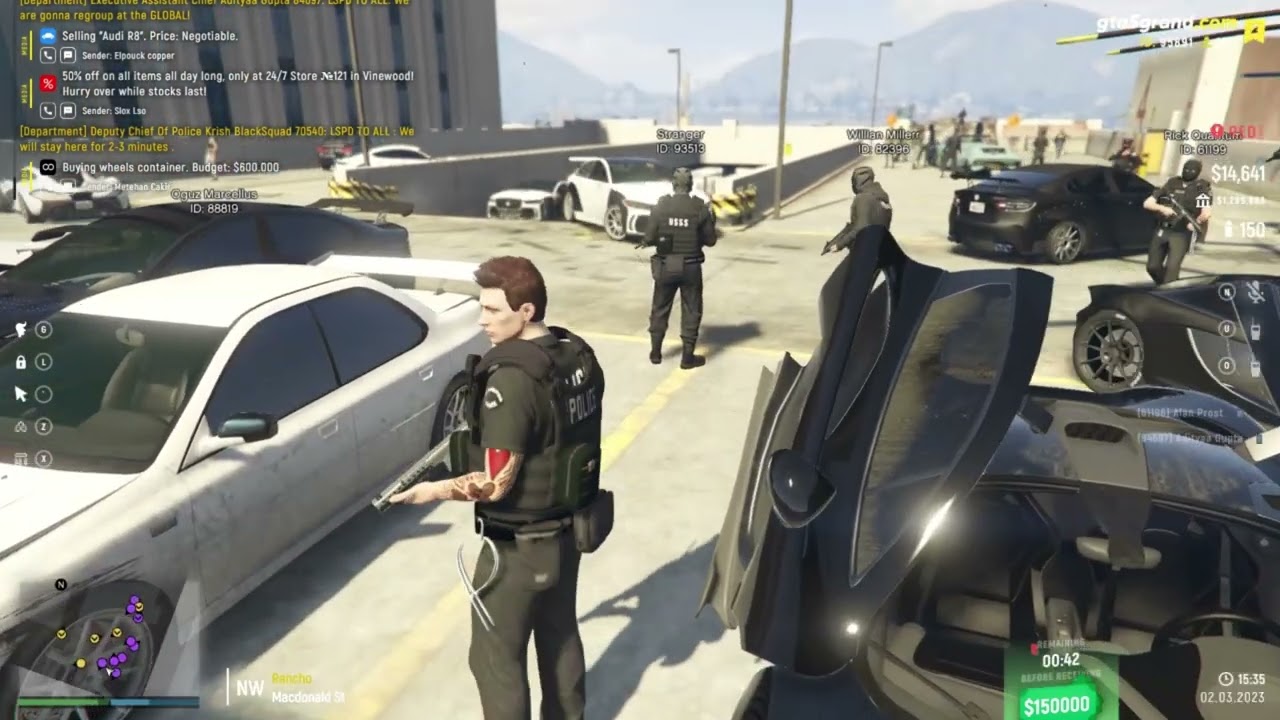 Ghetto Petrolling | LSPD | GTA 5 Grand RP | LSPD Officer In GTA 5 GRAND RP