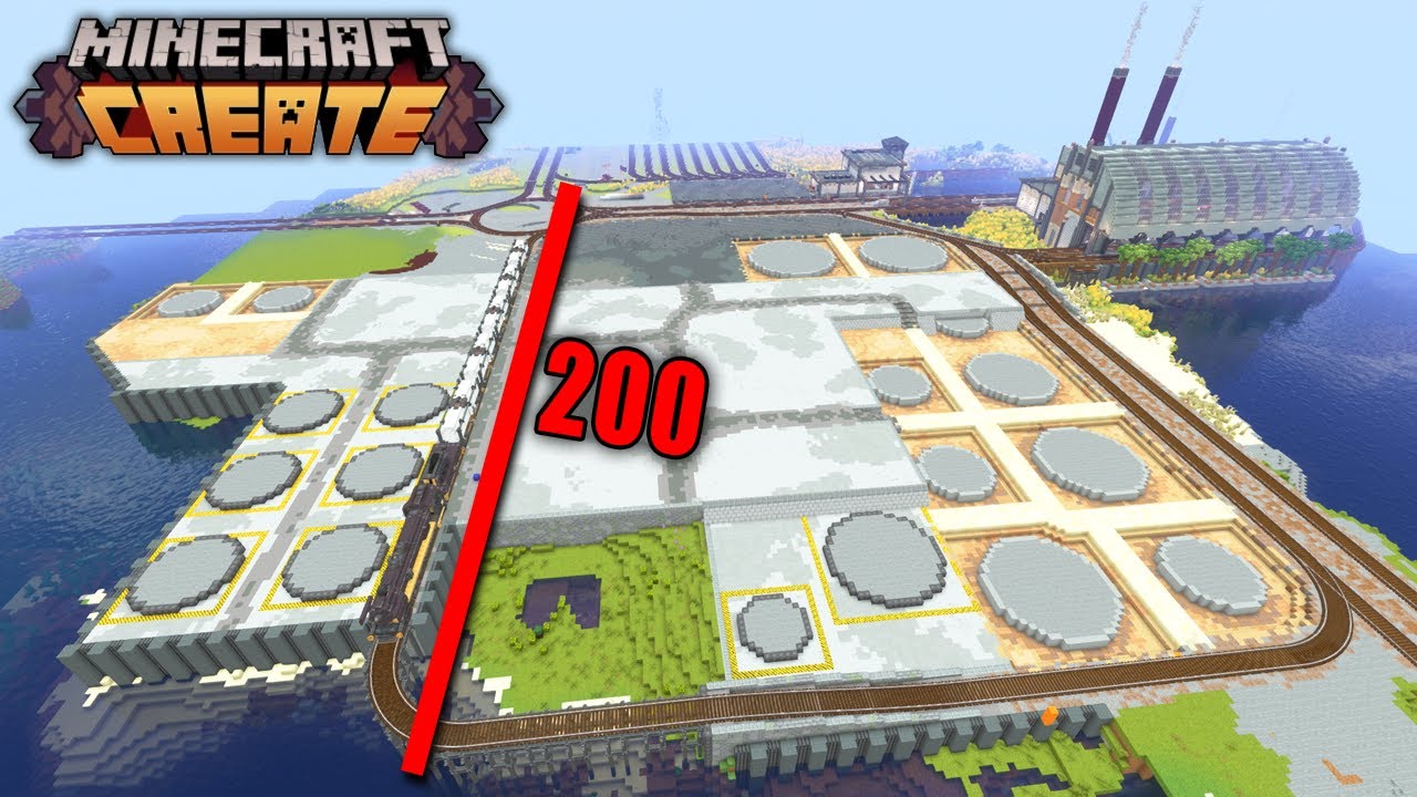 Проектирование нефтеперерабатывающего завода в Minecraft Create Mod