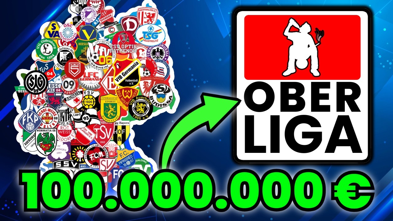 Wenn jeder Oberligist 𝟏𝟎𝟎.𝟎𝟎𝟎.𝟎𝟎𝟎€ bekommt 💸🤯 (FM-Experiment)
