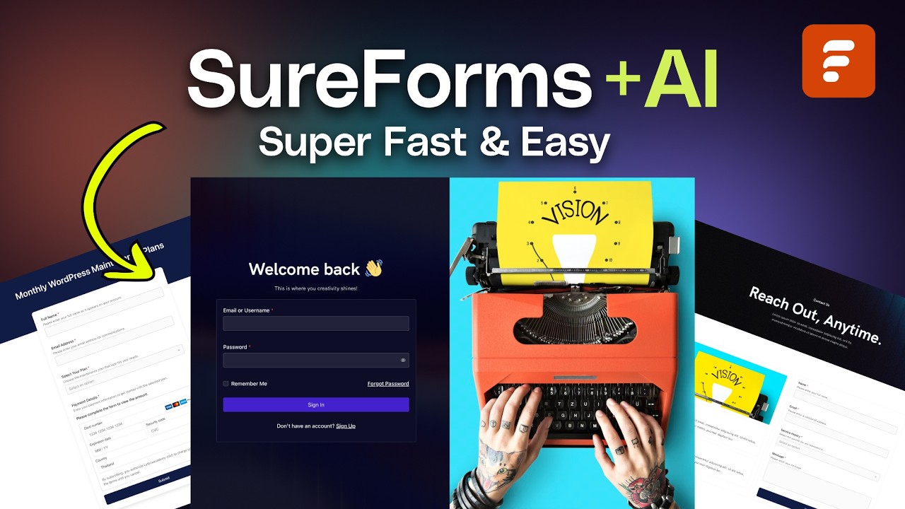 Я создал 3 мощные формы за считанные минуты (SureForms + ИИ)