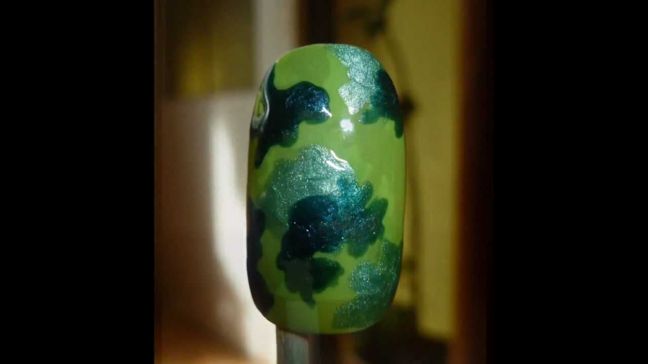 ARMY (Camouflage) NAILS / Mask&aacute;čov&eacute; nehty