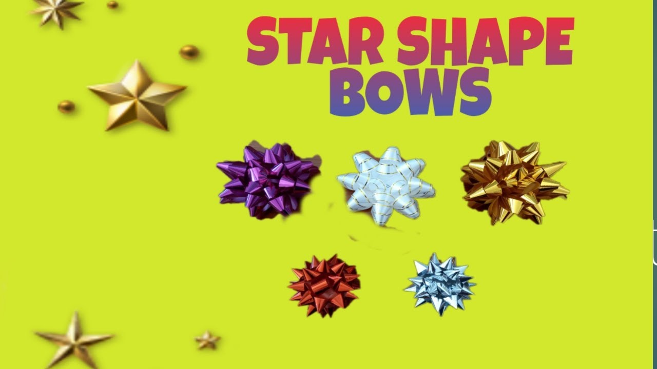 HOW TO MAKE STAR BOW FOR GIFT DECORATION|DIY BOWS||EASY BOW| Hatiyul Sheli