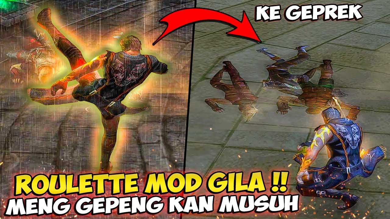 JURUS ROULETTE PALING GILAA !! 1 HIT MENGGEPENGKAN SEMUA MUSUH & BOSS DI GAME GOD HAND